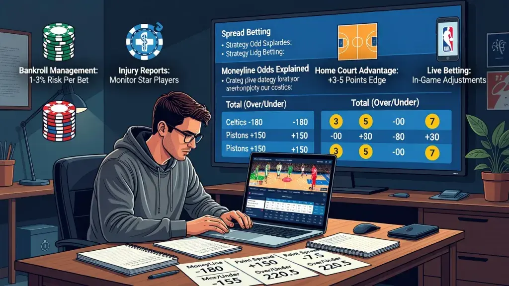 How to Bet on NBA Games: Beginner NBA Betting Tips, Best Sportsbooks, and Moneyline Odds Explained (Plus Spread Betting Strategy)