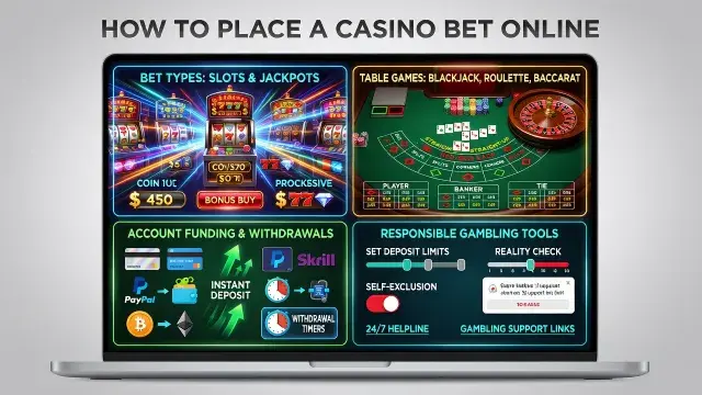 How to Place a Casino Bet Online: Bet Types Explained, Account Funding, and Responsible Gambling Tips